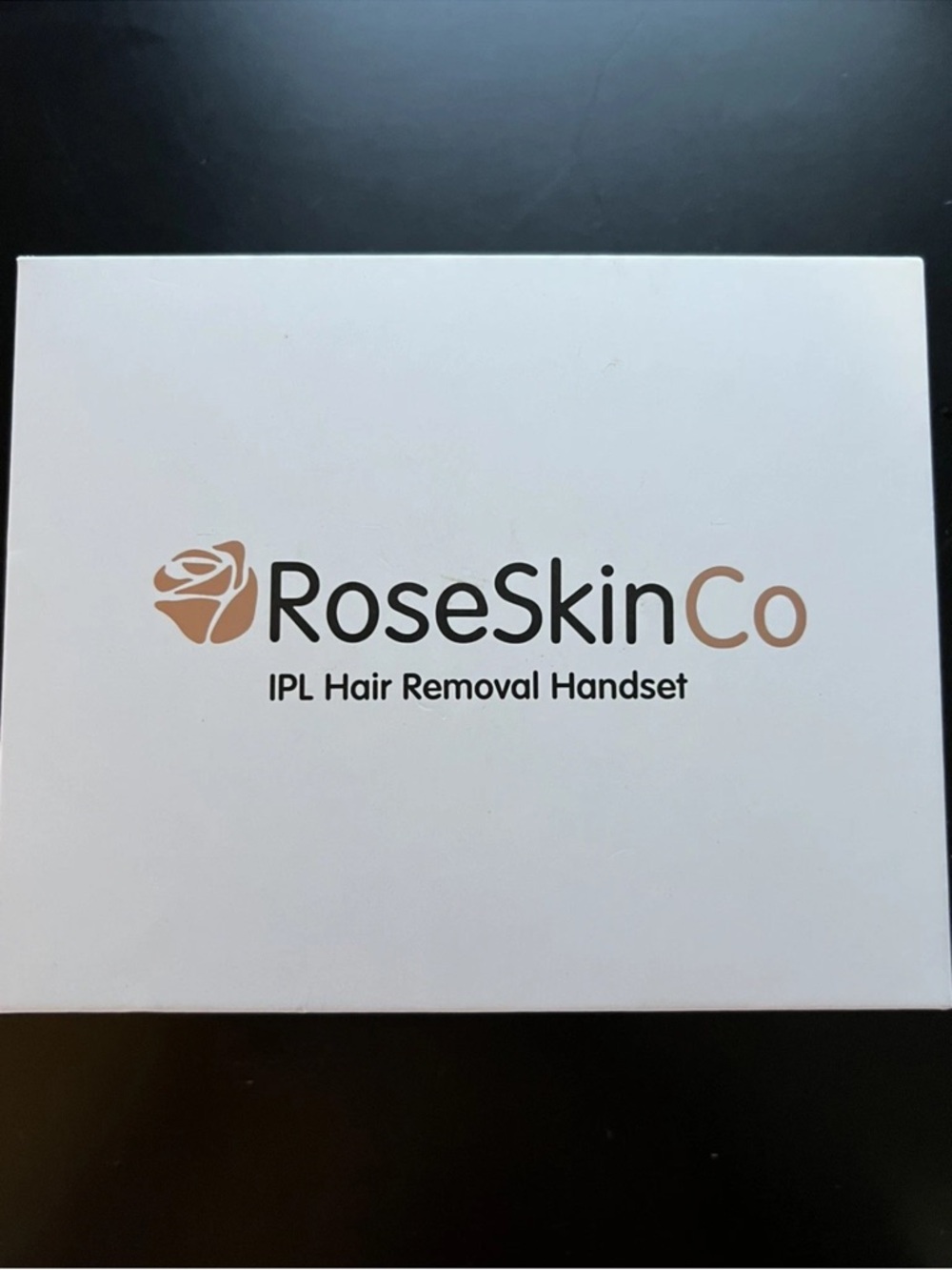 RoseSkinCo IPL Hair Removal Handset - White with Rose Gold Logo